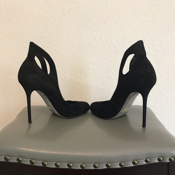 Sergio Rossi Shoes - Sergio Rossi Black Suede Pump
